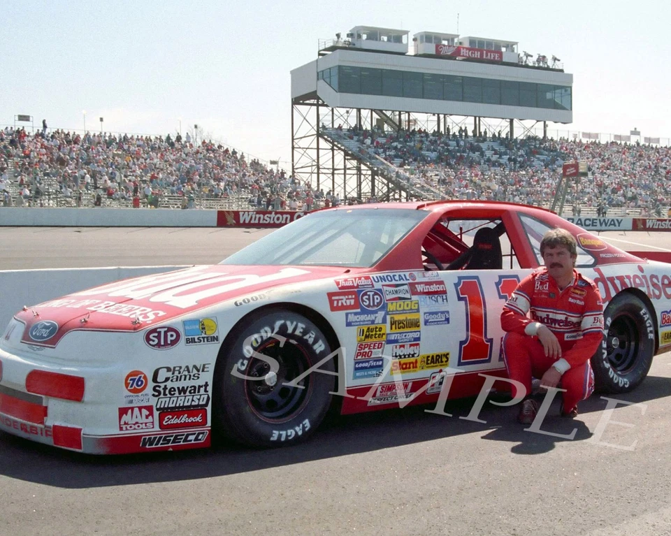FOTO BRILLANTE TERRY LABONTE #11 BUD FORD PRIMER PLANO 8X10 #W7 Foto 1 de 1