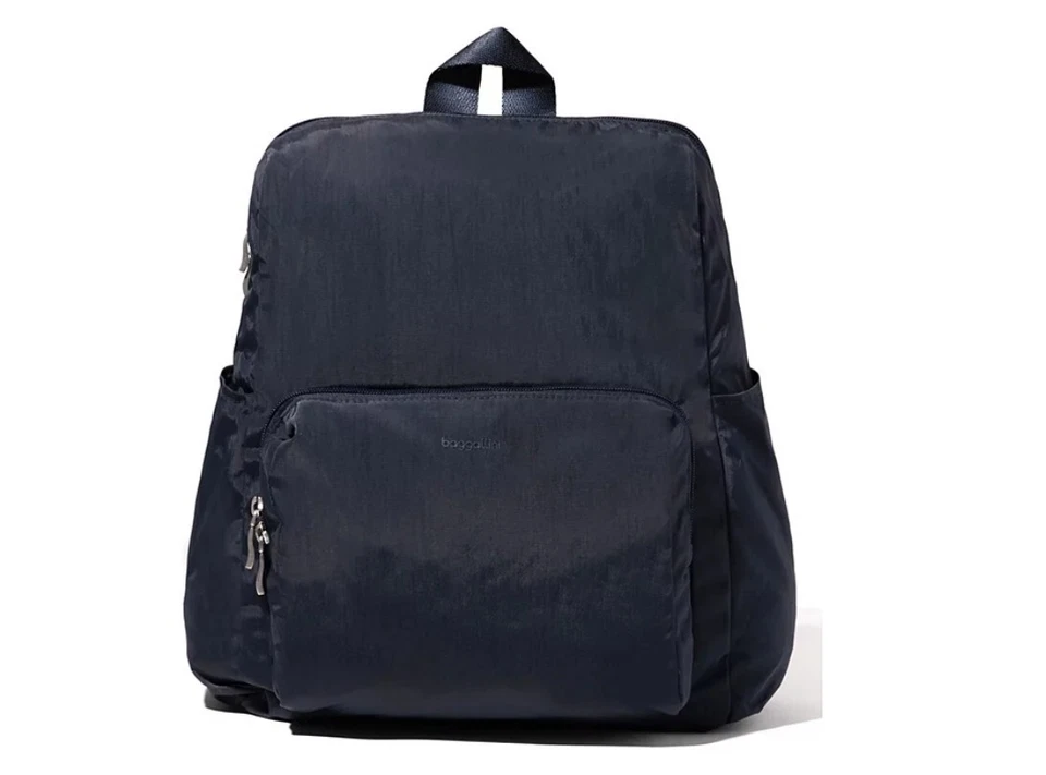 BAGGALLINI Carryall nylon foldable travel backpack bag - French Navy