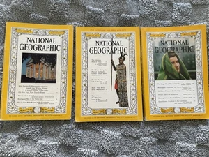3 vintage National Geographic Magazine 1961- January -February - March - Picture 1 of 4