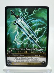 WoW TCG Dark Portal 283/319 EA Thunderfury, Blessed Blade of the Windseeker - Picture 1 of 2