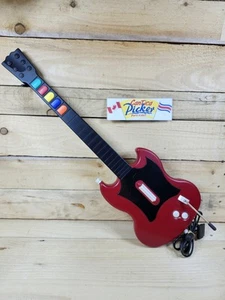 Guitar Hero Gibson PS2 Model PSLGH PlayStation 2 Wired Guitar Red Octane Tested - Picture 1 of 11