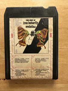 The Best Of Iron Butterfly Evolution Vintage 8-Track  Cartridge Tape M-8369 - Picture 1 of 5