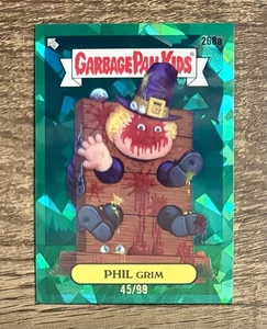 2024 Topps Garbage Pail Kids Sapphire Green Refractor /99 Phil Grim 268a - Picture 1 of 1