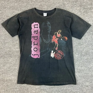 Vintage 90s Chicago Bulls Michael Jordan Salem Sportswear Size Large T-Shirt L - Bild 1 von 12