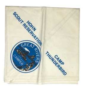 Hohn Scout Reservation Camp Thunderbird Great Rivers Halstuch WHT Bdr (LB2734 - Bild 1 von 2