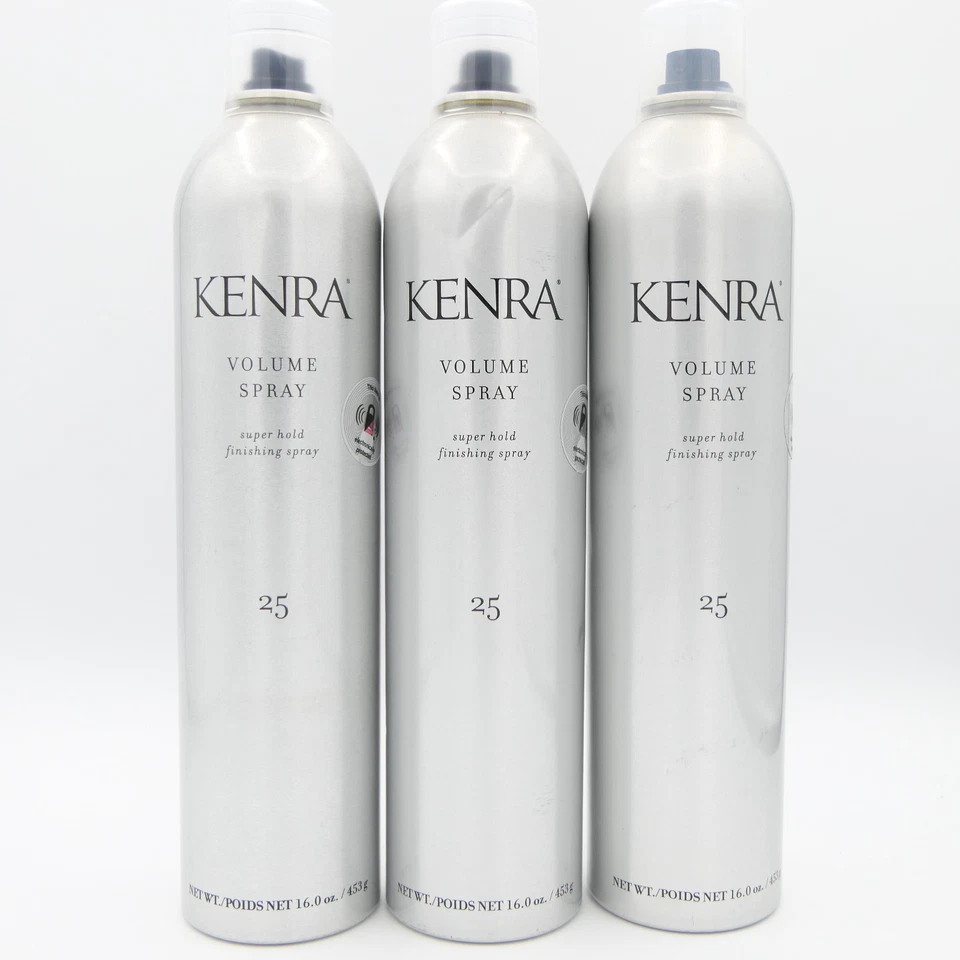 Kenra Volume Spray # 25 Super Hold spray de acabado paquete de 3 latas de 16 oz Ea Foto 1 de 2