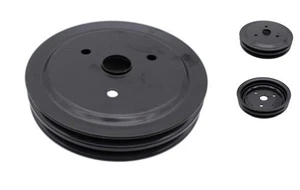 Puleggia albero motore doppia scanalatura SWP pompa acqua corta compatibile con nero - Foto 1 di 4