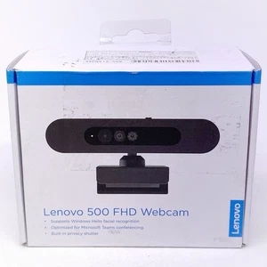 Lenovo 500 1080p FHD Teleconferencing Video Camera for Desktop & Laptop PCs NEW - Picture 1 of 5