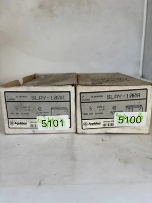 Appleton SLAY-100A 1" Aluminio Roscado Codo Conducto Montaje, Caja de 5 Foto 1 de 3