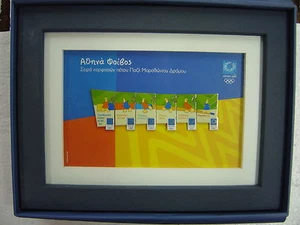 ROMPECABEZAS DE ATLETAS MARATÓN - PINES DE LOS JUEGOS OLÍMPICOS DE ATENAS 2004 EN MARCO COLECCIONABLE - Imagen 1 de 3