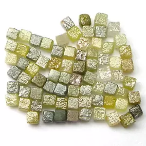 5+ Quilates sin Cortar Natural Rough Cúbico Cubo Diamantes .10 - Foto 1 di 1