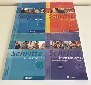 Schritte international kursbuch+ Arbietsbuch 3 4 5 6- 4 books with CDs - Picture 1 of 1