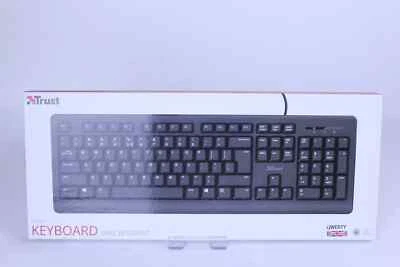 Trust Classic Line Spill-Resistant USB Wired Keyboard compatible PC MAC Article - Image 1 of 2