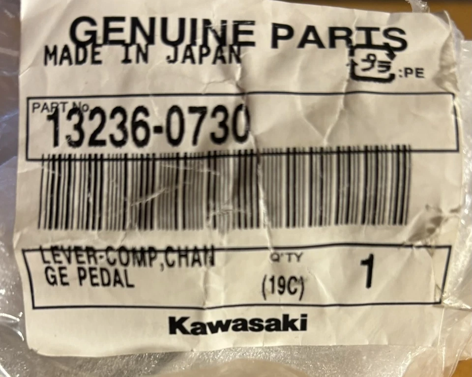 Genuine Kawasaki 2014-16 Ninja 1000, Pedal Change Lever Pedal 13236-0730 New Foto 1 de 1
