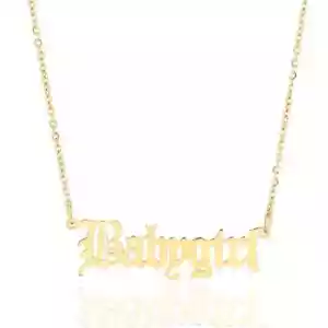 Babygirl Edelstahl Damen Halskette mit Anhänger Gold - Bild 1 von 1