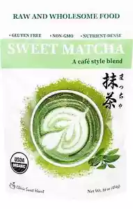 Sweet Matcha Organic Green Tea Powder Cherie S. Heart Cafe Style Blend 16oz 2027 - Picture 1 of 15