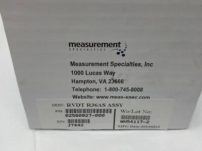 Measurement Specialties 02560927-000 Industrial Motion & Position Sensors RVDT - Image 1 of 4