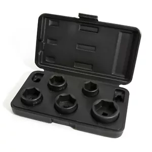 Steelman 5 Piece 3/8 in. Drive Low Profile Oil Filter Socket Set 42275 - Picture 1 of 6