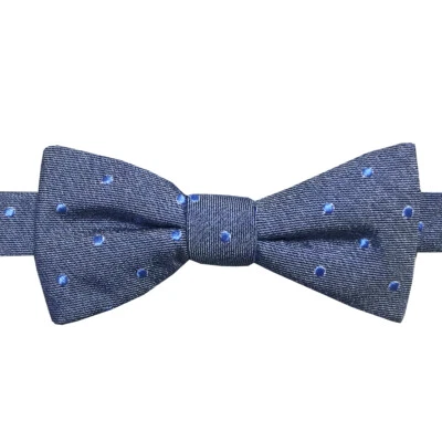 Pajarita de seda Southern Tide a lunares azul marino para hombre Foto 1 de 4