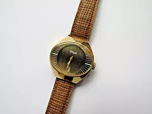 VINTAGE Montre mécanique Femme BLAZON Plaqué OR - Remontage manuel Fonctionne TB - Picture 1 of 6