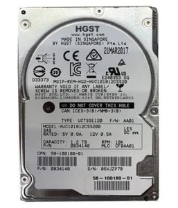 Hitachi HGST 2,5", SAS HDD 1,2TB, 10K RPM - HUC101812CSS200 - Bild 1 von 2