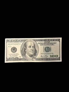$100 bill (One Hundred Dollar Bill) - Series 2006A (Circulated) - Picture 1 of 2