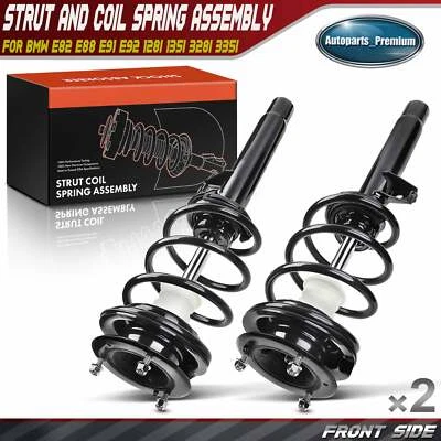 2x Front Complete Strut & Coil Spring Assembly for BMW E82 E88 E91 E92 128i 135i - Image 1 of 4