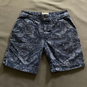 Sovereign Code Shorts Mens Size Small Blue Paisley Chino Casual - Picture 1 of 10
