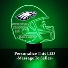 Lampe ventilateur sport DEL football Philadelphia Eagles Light Up, personnalisée GRATUITE  