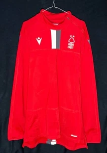 Nottingham Forest Training top Jacket Long Sleeve Macron red - Picture 1 of 10