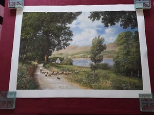 Scottish Loch Scene Poster by Clive Madgwick. Fine Art 1999. Rosentiel's Widow - Picture 1 of 3