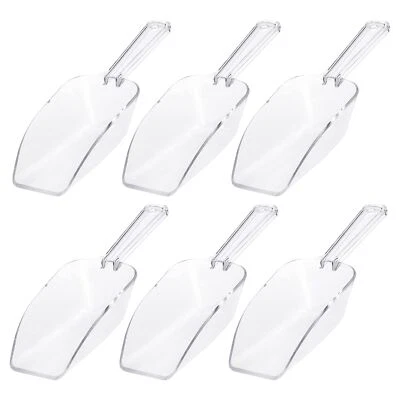 Paquete de 6 cucharas transparentes para galletas de palomitas de maíz para cubitos de hielo buffet de dulces Foto 1 de 4