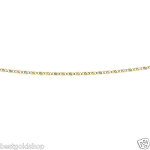 1.9mm Diamond Cut Valentino Chain Necklace Real Solid 14K Tri-Color Gold - Picture 1 of 5