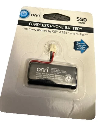 Onn Cordless Phone Battery 550 mah New Fits Many Phones GE AT&T V-Teck - Image 1 of 3