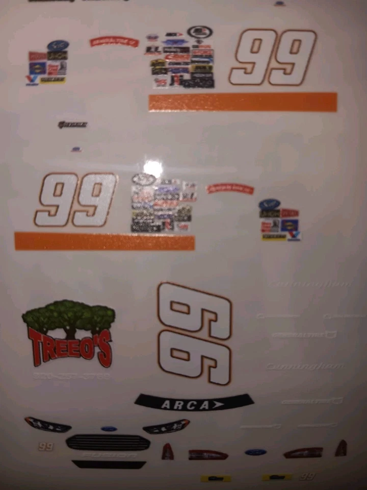 2017 Ty Majeski #99 Arca GraceStrong 1/64 Peel& Stick Decals - Image 1 of 1
