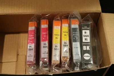 5P 564XL Ink for HP PhotoSmart 5510 5520 6520 7510 7515 7525 B8550 C5300 - Image 1 of 2