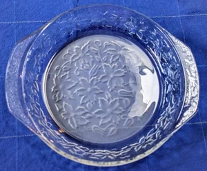 Princess House Fantasia Kristall 9" Doppelgriff Tortenplatte mattierter Boden - gebraucht - Bild 1 von 5
