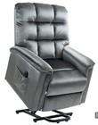 HOMCOM Velvet-Feel Electric Lift Recliner Chair - Dark Grey
