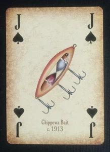 Rivers Edge Lures Of The Past Playing Card Chippewa Bait Jack Spades - Picture 1 of 2
