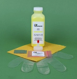 Xerox Phaser 6180MFP 6180MFP/D Yellow Toner Refill Kit w/ Chip. 160gr. 6K Pages - Picture 1 of 1