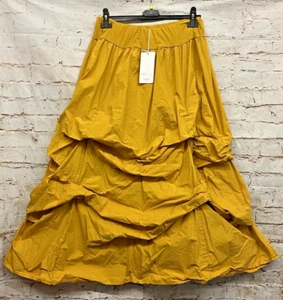 Moonshine Fashion Damen Maxi Rock Ballon Lagenlook Übergröße 48 50 52 Neu gelb - Bild 1 von 4