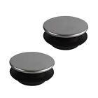 2x Sink Hole Cover: Stainless Steel Blanking Plate For Bathroom/kitchen (45mm)