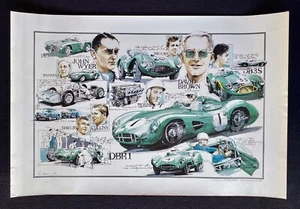 Dennis Simon Aston Martin 1959 World Championship DBR1 DB2 Poster Fine Art Print - Picture 1 of 12