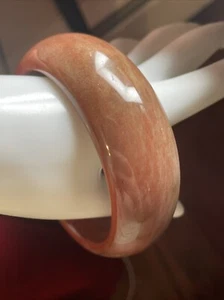 Natural Red Gemstone Bangle 64 Mm Bracelet - Picture 1 of 12
