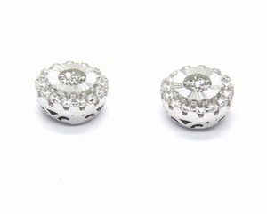 ORECCHINI ARGENTO 925 A LOBO TONDI FANTASIA CON ZIRCONI - Imagen 1 de 1