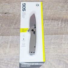 SOG Terminus XR Folding Pocket Knife D2 Fine Edge Blade Desert Tan G10 Scale