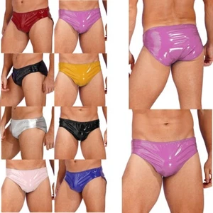 Mutandine intimo elasticizzato mutandine nuoto rigonfiamento marsupio mutandine pelle verniciata - Foto 1 di 104