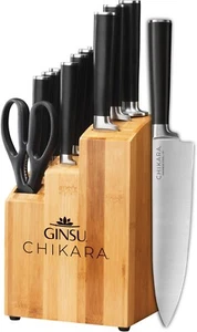 Ginsu Gourmet Chikara Series Forged 12-Piece Japanese Steel Knife Set - Picture 1 of 8