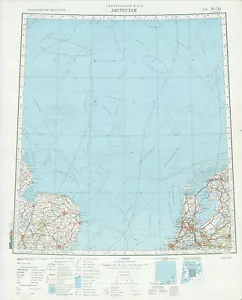 Russian Soviet Military Topographic Map - AMSTERDAM (Netherlands), 1:1M, ed.1981 - Picture 1 of 3
