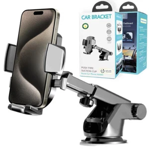 Windshield Car Mount Mobile Phone Holder Stand F Samsung Galaxy A15 A25 A05S A13 - Picture 1 of 6